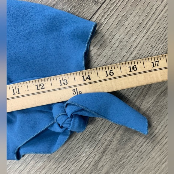 See by Chloe Riverside Blue‎ Shift Puff Sleeve Dress Size Large - Picture 10 of 16